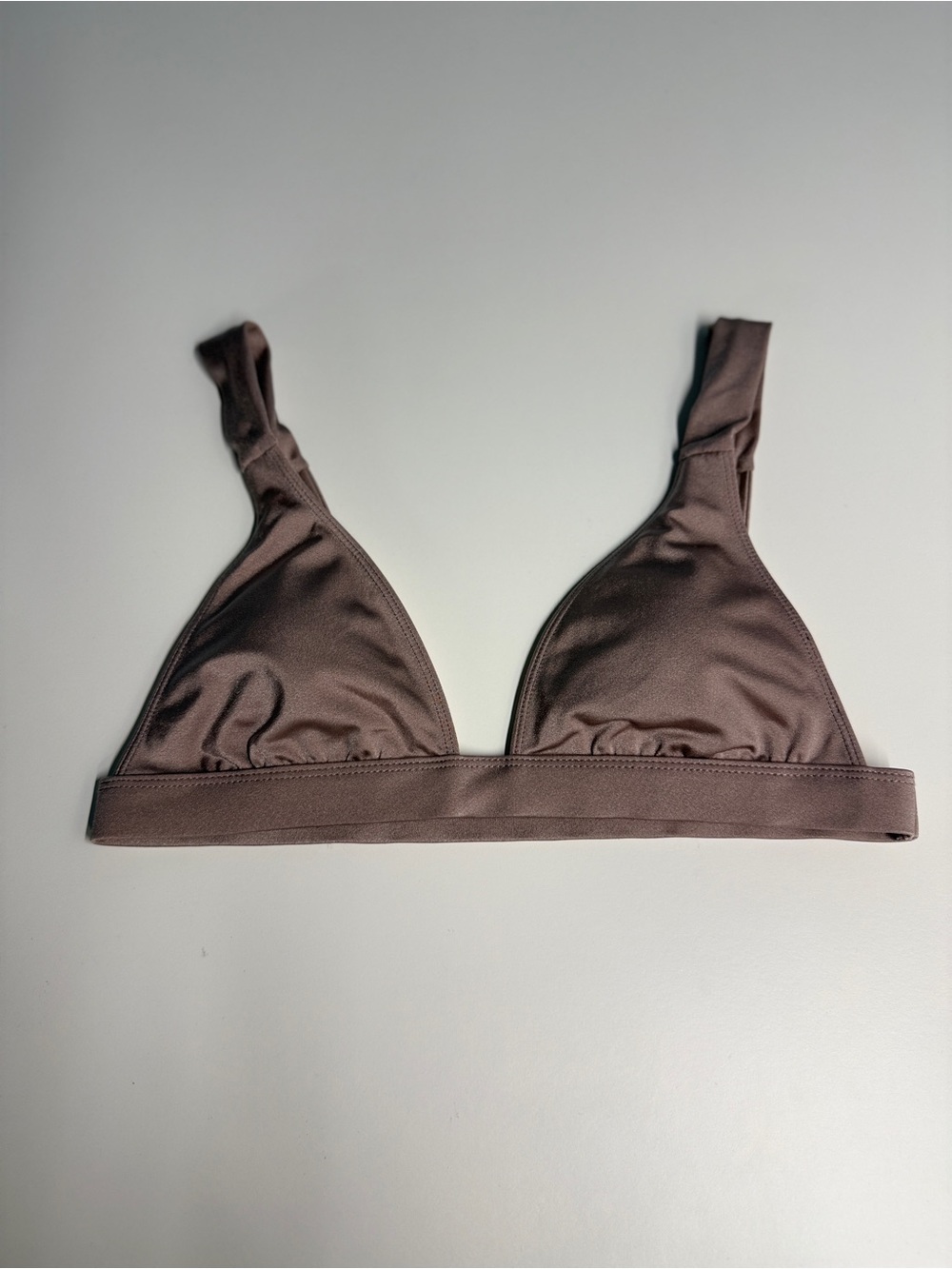 La Hearts Taupe Triangle Bralette